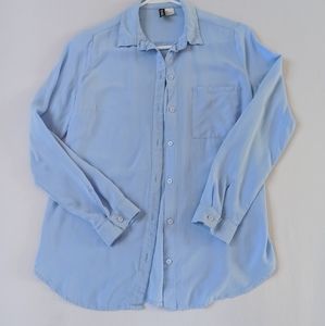 3/$15 Divided light blue button down shirt